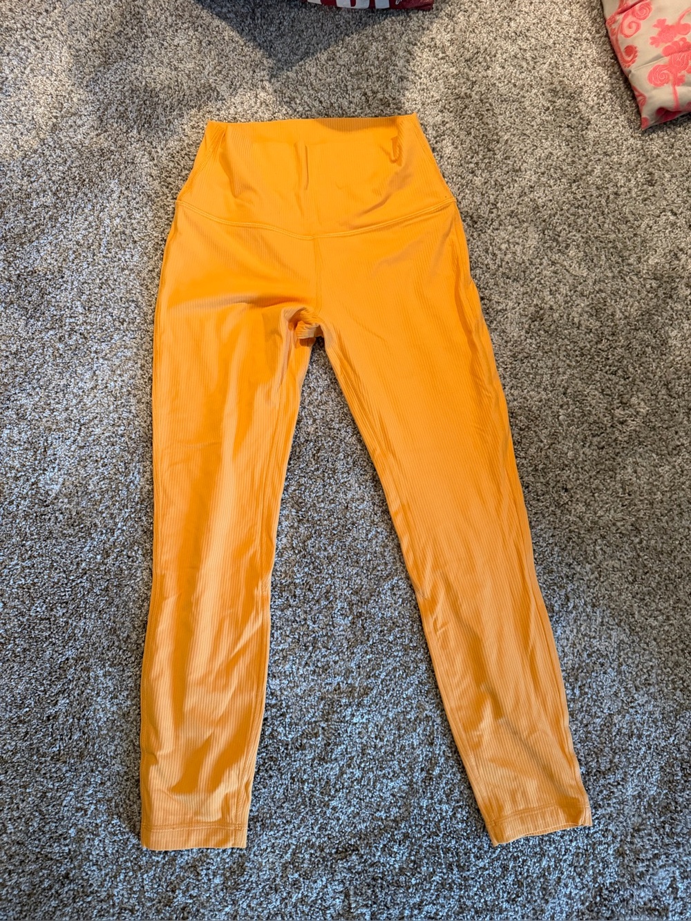 Lululemon align High-Waist Ribbed Leggings size 6 mango dream